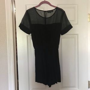 LF black romper with pockets! XS